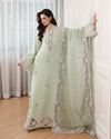 MUSHQ NEW PISTA KAFTAAN SILK PARTY WEAR DHZZ- 287
