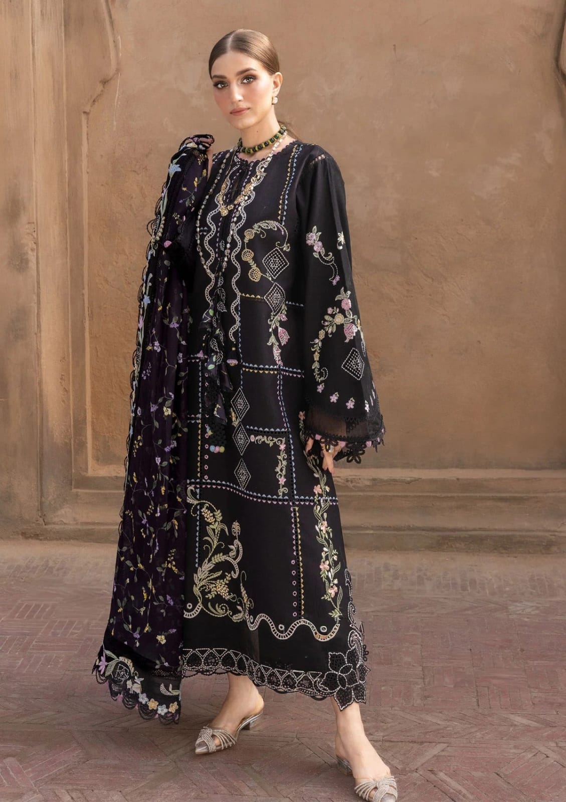 CRIMSON NEW BLACK EMBROIDERED LUXURY LAWN COLLECTION