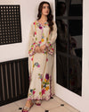 HADIZOUTFIT NEW CREAM KAAFTAN SILK PARTY WEAR DFEZ- 290