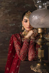 AFROZEH NEW BLOOD RED BRIDAL WEAR MAXI KZZ-009