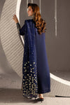 NUREH NEW NAVY BLUE RAW SILK PARTY WEAR
