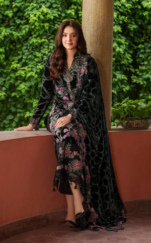 ASIFA NABEEL NEW BLACK VELVET PARTY WEAR