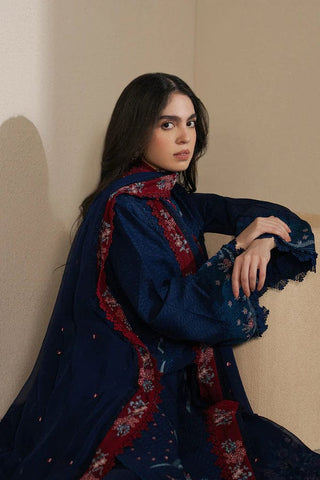 ZIVA BLUE EMBROIDERED LUXARY LAWN COLLECTION