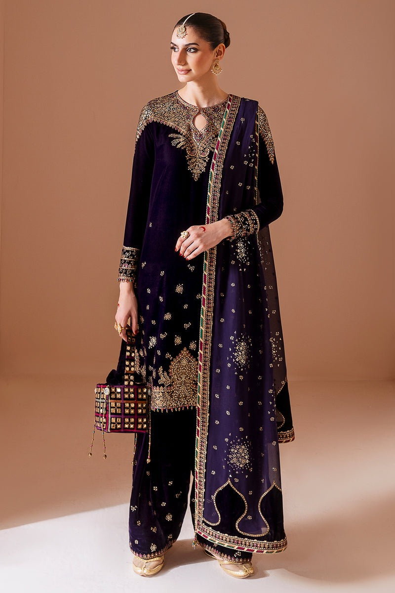 JAZMIN NEW PURPLE VELVET DRESS