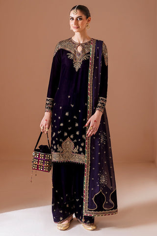 JAZMIN NEW PURPLE VELVET DRESS