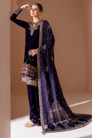 JAZMIN NEW PURPLE VELVET DRESS