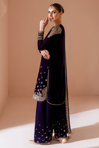 JAZMIN NEW PURPLE VELVET DRESS