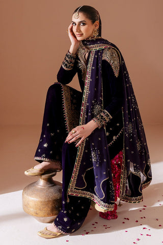 JAZMIN NEW PURPLE VELVET DRESS