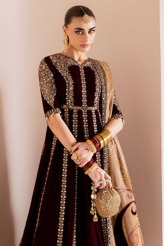 JAZMIN NEW VELVET PARTY WEAR FROCK