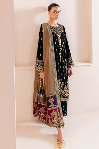 JAZMIN NEW EMBROIDERED BLACK VELVET PARTY WEAR