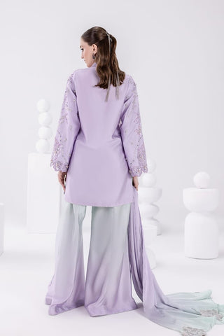HADIZOUTFIT NEW LILAC SILK PARTY WEAR DBEZ-198