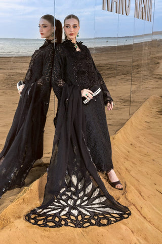 RANG RASIYA NEW JET BLACK CHIKANKARI LUXURY LAWN COLLECTION