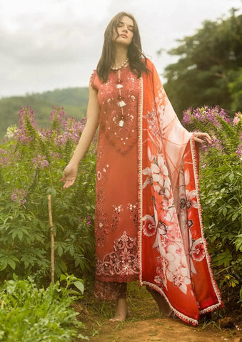 MUSHQ NEW RED EMBROIDERED LUXURY LAWN COLLECTION