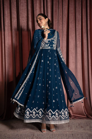 AZURE NEW CHIFFON PARTY WEAR FROCK