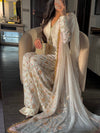 ZAINAB SHAMSI NEW WHITE RAW SILK PARTY WEAR EBEZ-091