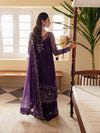 GULAL NEW PURPLE ORGANZA PARTY WEAR DHEZ-232