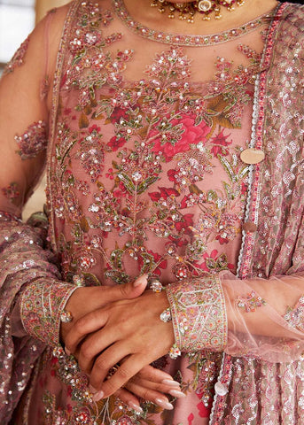 HUSSAIN REHAR NEW EXCLUSIVE NET PARTY WEAR GEEZ-030