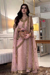 HARIS SHAKEEL NEW BABY PINK CHIFFON PARTY WEAR HBZZ-015