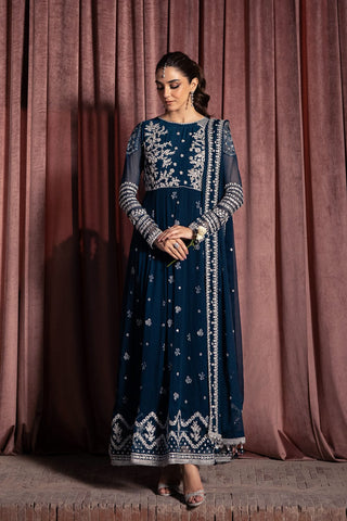 AZURE NEW CHIFFON PARTY WEAR FROCK