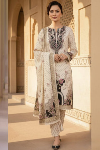 HADIZOUTFIT NEW DIGITAL PRINTED SILK PARTY WEAR BEZZ-048