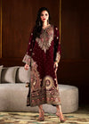 ETHNC NEW MEHROON RAW SILK PARTY WEAR FZZZ-120