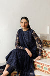 ZARIF NEW BLUE CHIFFON PARTY WEAR DBEZ-178