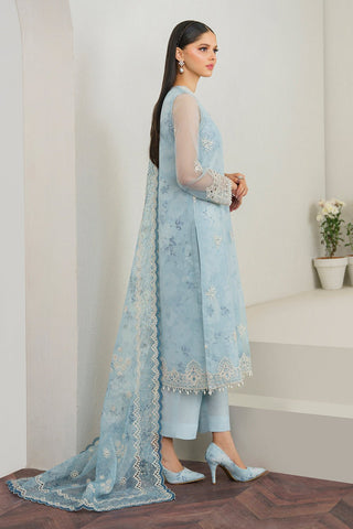 Baroque Sky Blue Formal Collection Organza Replica