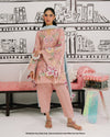 HADIZOUTFIT NEW PEACH SILK PARTY WEAR DBEZ- 270