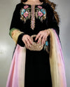 HADIZOUTFIT NEW STITCHED BLACK VELVET PARTY WEAR GBEZ-292