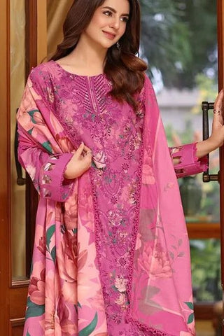 ANEELAS NEW PURPLE PRINTED LUXURY LAWN COLLECTION