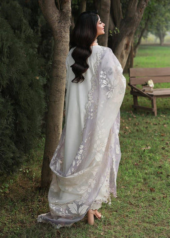 SARDINA NEW WHITE CHIKANKARI LUXURY LAWN COLLECTION