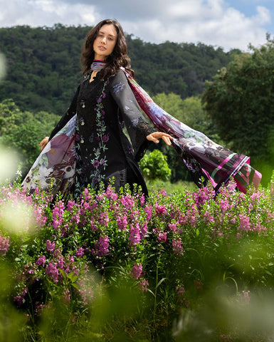 MUSHQ NEW BLACK EMBROIDERED LUXURY LAWN COLLECTION