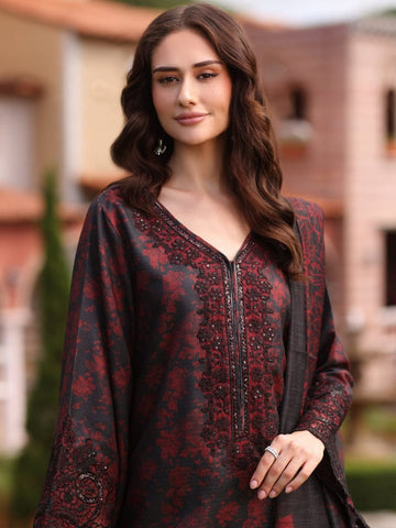 MOHAGNI NEW BLACK&RED PRINTED LUXURY LAWN COLLECTION