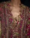 SANA SAFINAZ NEW SHOCKING PINK SILK BRIDAL WEAR