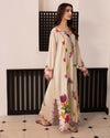 HADIZOUTFIT NEW CREAM KAAFTAN SILK PARTY WEAR DFEZ- 290