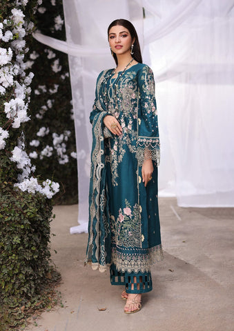 KAHF NEW BLUE CHIKANKARI LUXURY LAWN COLLECTION