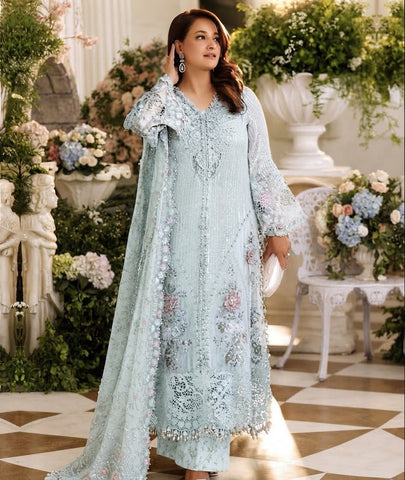 MARIA B NEW SKY EXCLUSIVE CHIFFON PARTY WEAR HZZZ-111