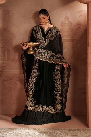 IZNIK NEW BLACK VELVET PARTY WEAR