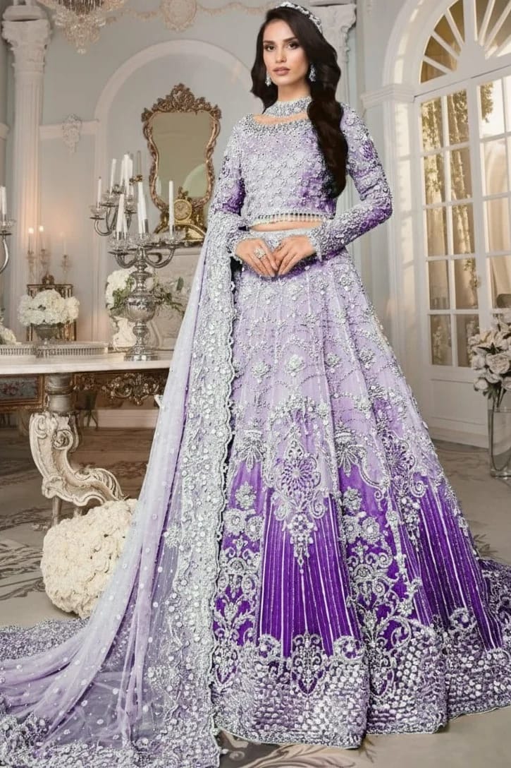 MARIA B NEW TWO TONE BRIDAL MAXI