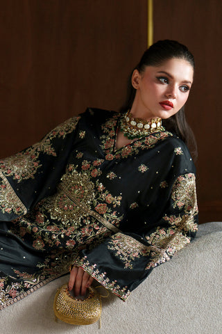 ETHNC NEW BLACK SILK PARTY WEAR DGEZ-067