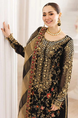 CHARIZMA NEW BLACK CHIFFON PARTY WEAR