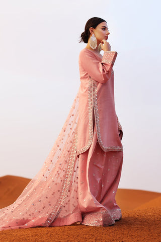 CHARIZMA PINK NEW SILK PARTY WEAR