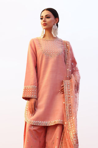 CHARIZMA PINK NEW SILK PARTY WEAR