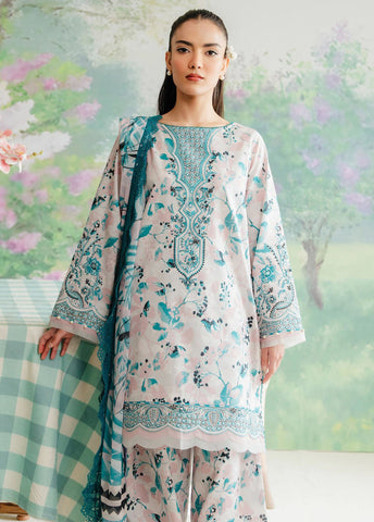 Afrozeh The Floral Charm Embroidered Lawn Unstitched 3Pc Suit AL-24-V1-05