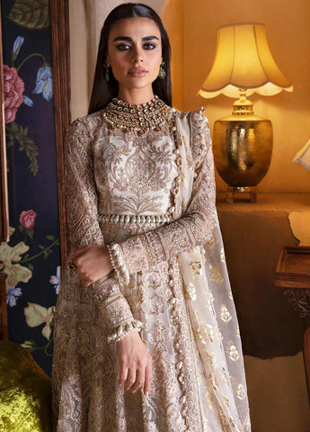 Afrozeh Hayat Unstitched Embroidered Net 3 Piece Suit D-03 SHEEMAH