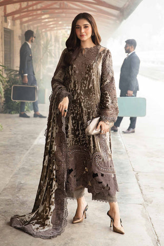 MARIA B NEW BROWN VELVET PARTY WEAR