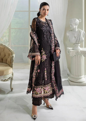 MARIA B NEW BLACK CHIFFON PARTY WEAR