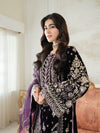 ANEELAS PURPLE NEW VELVET PARTY WEAR GZZZ-241