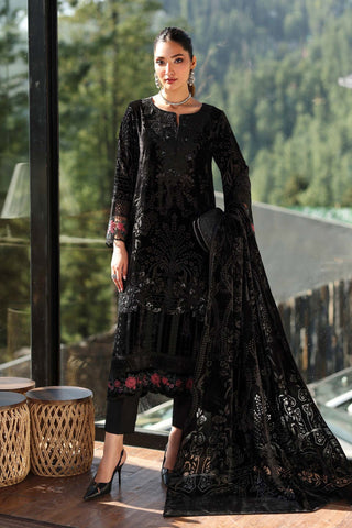 MARIA.B NEW JET BLACK VELVET PARTY WEAR