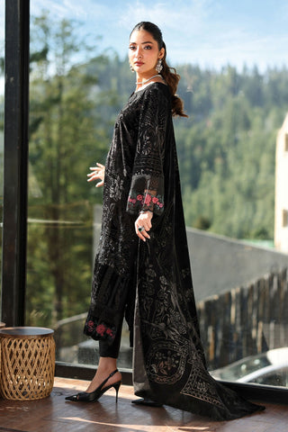 MARIA.B NEW JET BLACK VELVET PARTY WEAR